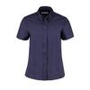 Womens/Ladies Corporate Oxford Short Sleeved Blouse