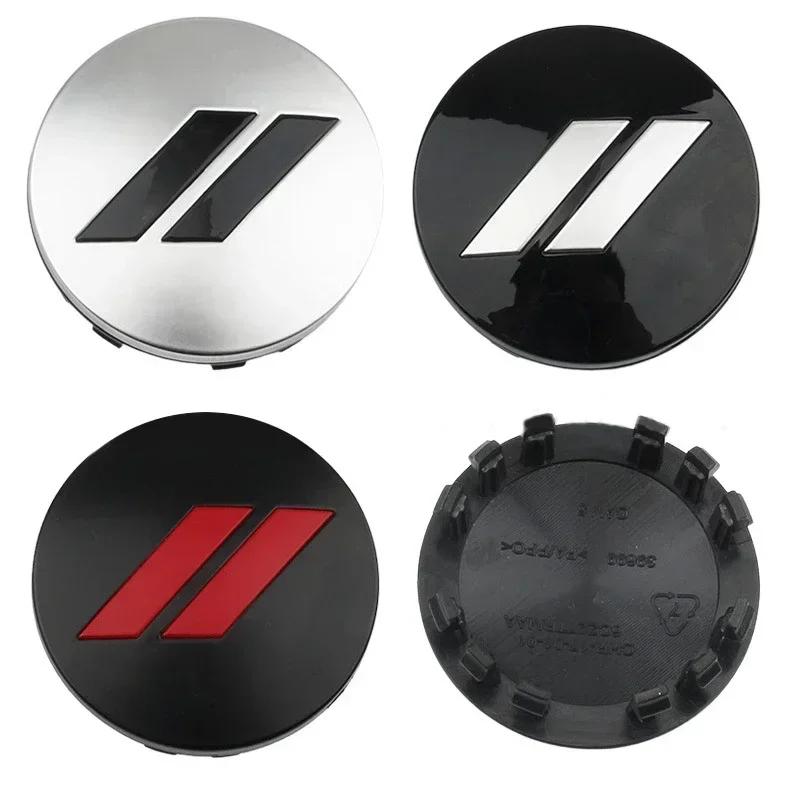 63mm 4pcs  for Dodge Wheel Cap Hubs Silver Bars Emblem Hellcat SRT Car Rims Cover for Chrysler Accessories