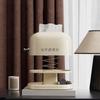 Cream Style Retro Tissue Box Spring Support Decorative Tissue Dispenser Space Saving Double-Layer Tissue Storage Box for Home
