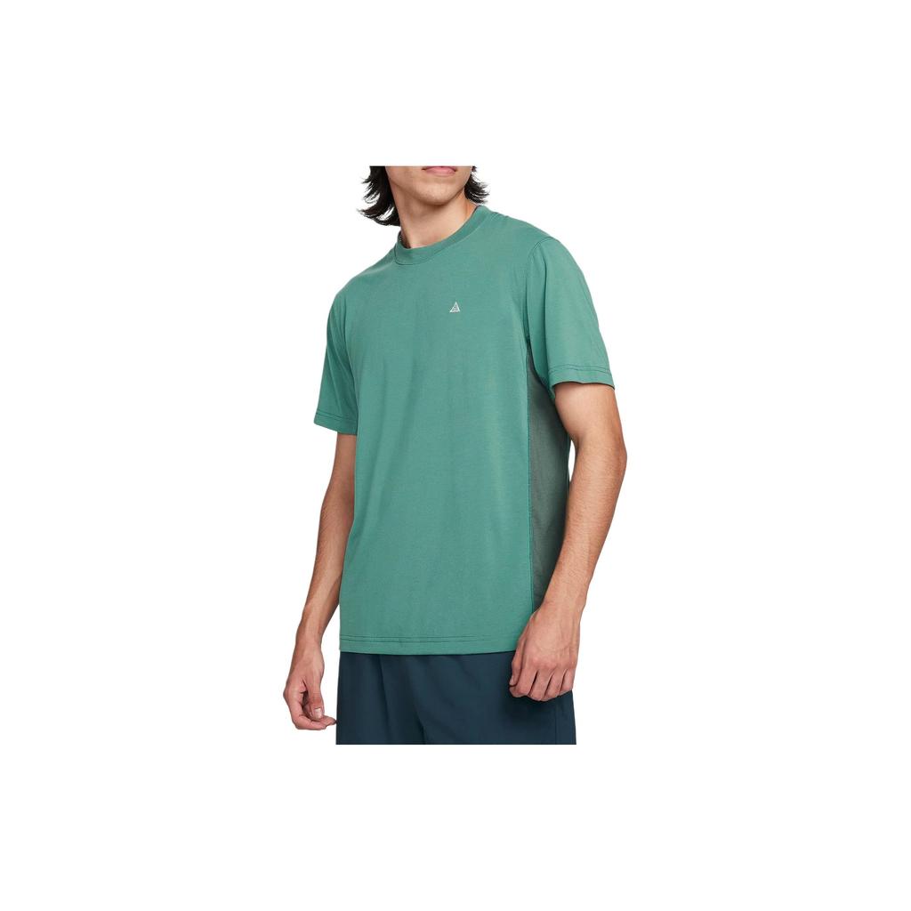 Nike Solid Color Casual Breathable Crew Neck Short Sleeve T-Shirt Men Tops Vintage-Green FN8412-361