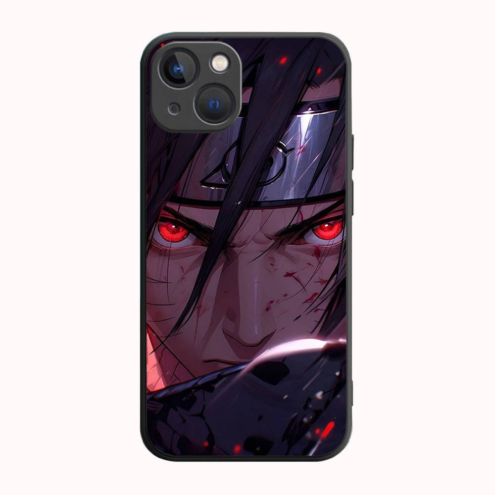 B-42 Наруто черный чехол для Samsung S24 S23 S22 S21 S20 FE S10 Lite Ultra S7 S8 S9 Plus A05S A11 A12 A13 A15 A22 A24 A25 A32 A52 A71 5G