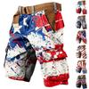 Мужские рабочие шорты с принтом Дня независимости и несколькими карманами