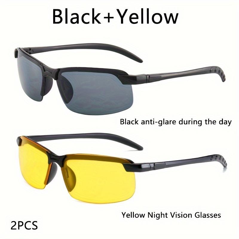 Очки ночного видения для женщин и мужчин, модные полуободковые очки для водителя с антибликовым покрытием для ночного вождения