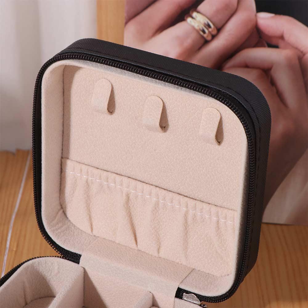 Packaging Box Velvet Jewelry Box Necklace Ring Earrings Organizer Holder Household