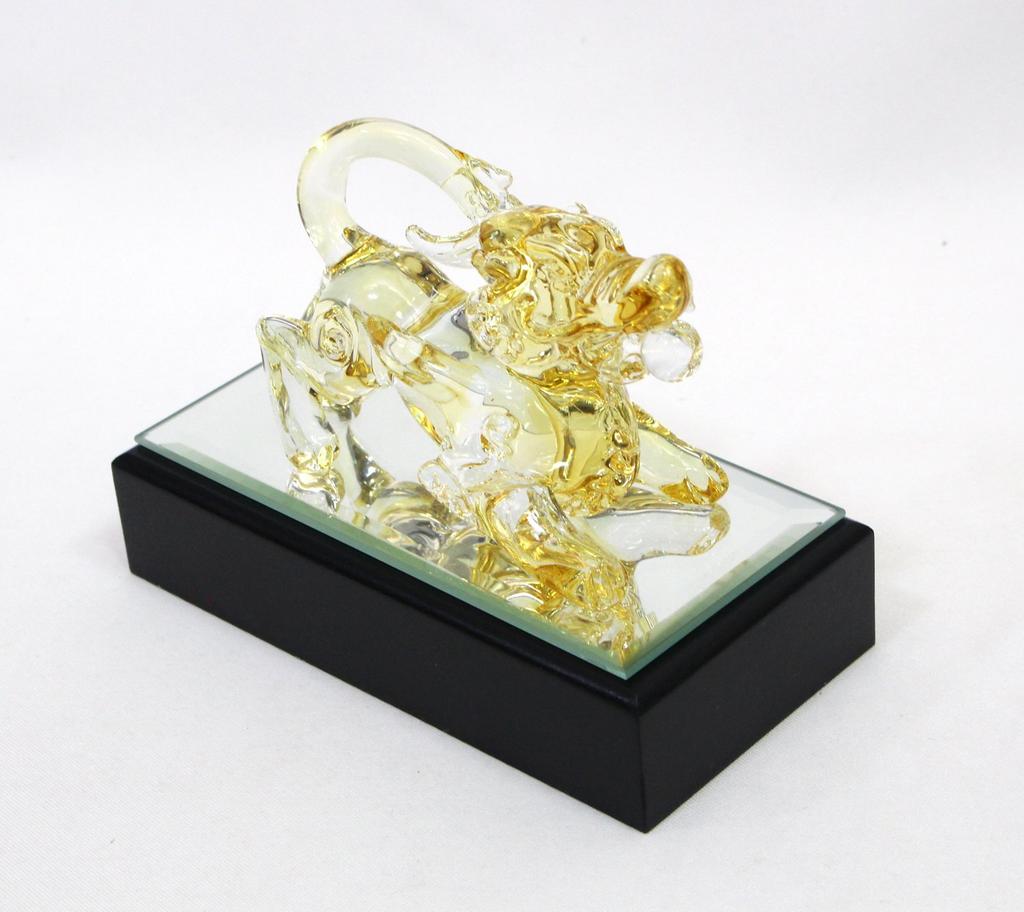 Cute Handmade Glass Work "Yaz" Amber