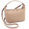 Waterproof 2way Handbag Cafe Au Stitch 67901 [Kitamura] Y-1397 Women's lait/White [Brown]