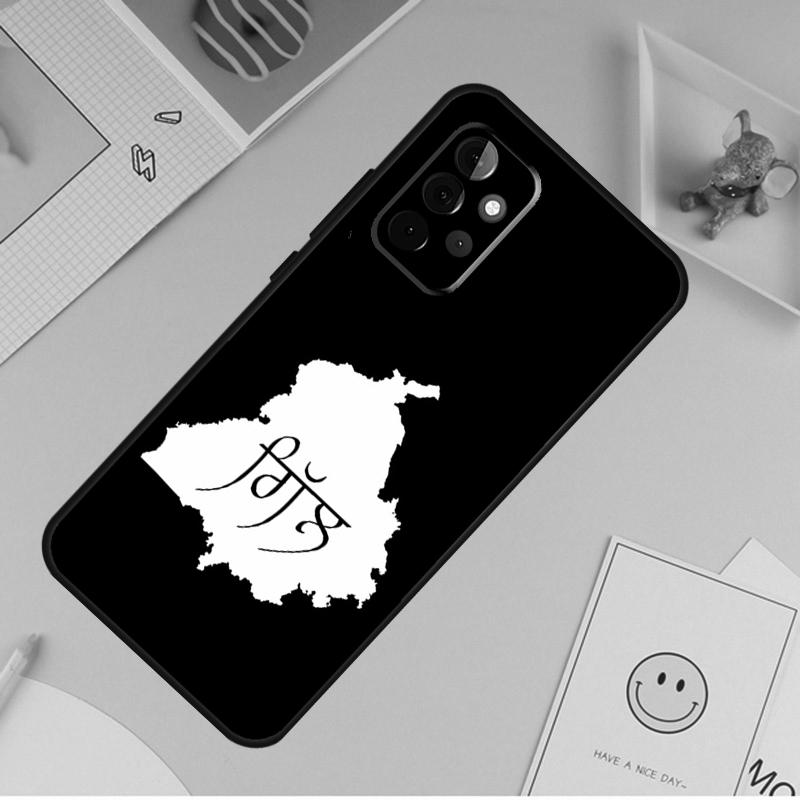 Чехол-карта Пенджаба для Samsung Galaxy A55 A35 A25 A15 A51 A71 A12 A32 A52 A13 A33 A53 A14 A34 A54 Coque