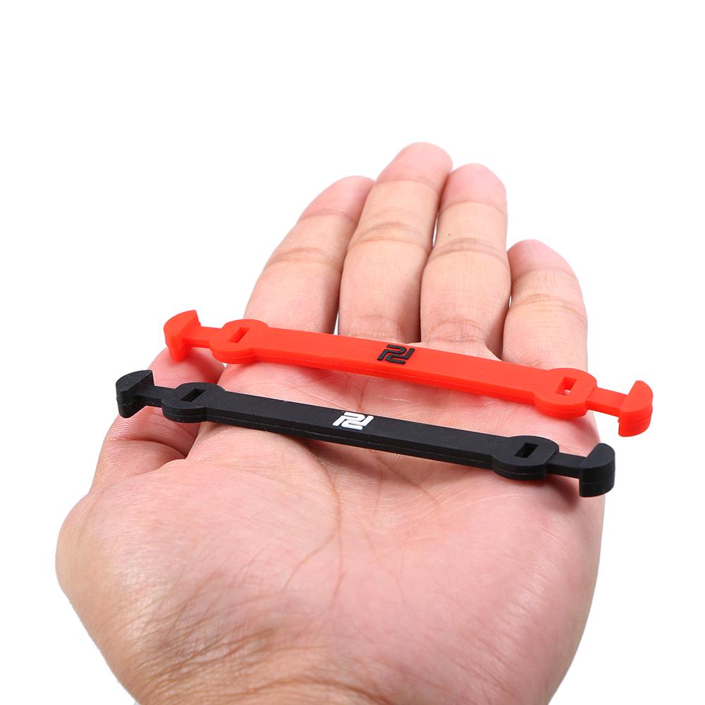 10Pcs Elastic Tennis Racket Damper Silicone Straps Tennis Racket Vibration Absorbing Shock Reducing Strips