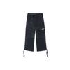 Urban Outdoor Series Velvet Spliced Loose Straight-Leg Pants Men Bottoms Black AKXR605-2