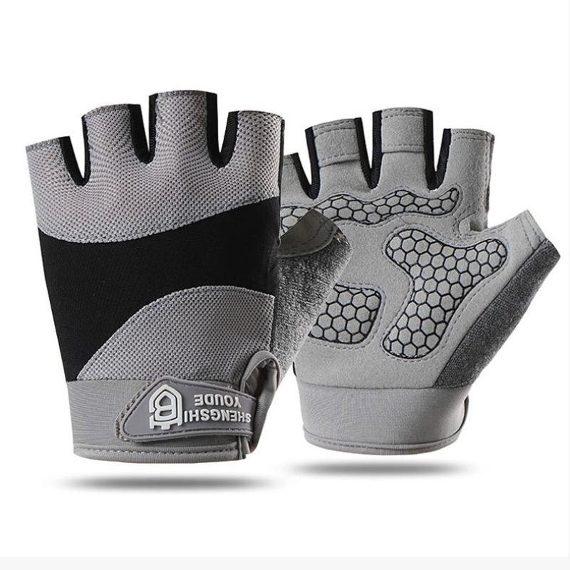 New fitness half finger anti-cocoon non-slip and wear-resistant outdoor riding running rock climbing Pilates fitness sports gloves