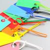 50Pcs Travel Tags Plastic Bag Loops Colorful Luggage Id Label Strap Holder Lanyard Portable Travel Accessories