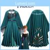 Frozen Kids Anna Cosplay Costume Dress Cloak Outfits Fancy Dress Roleplay Party
