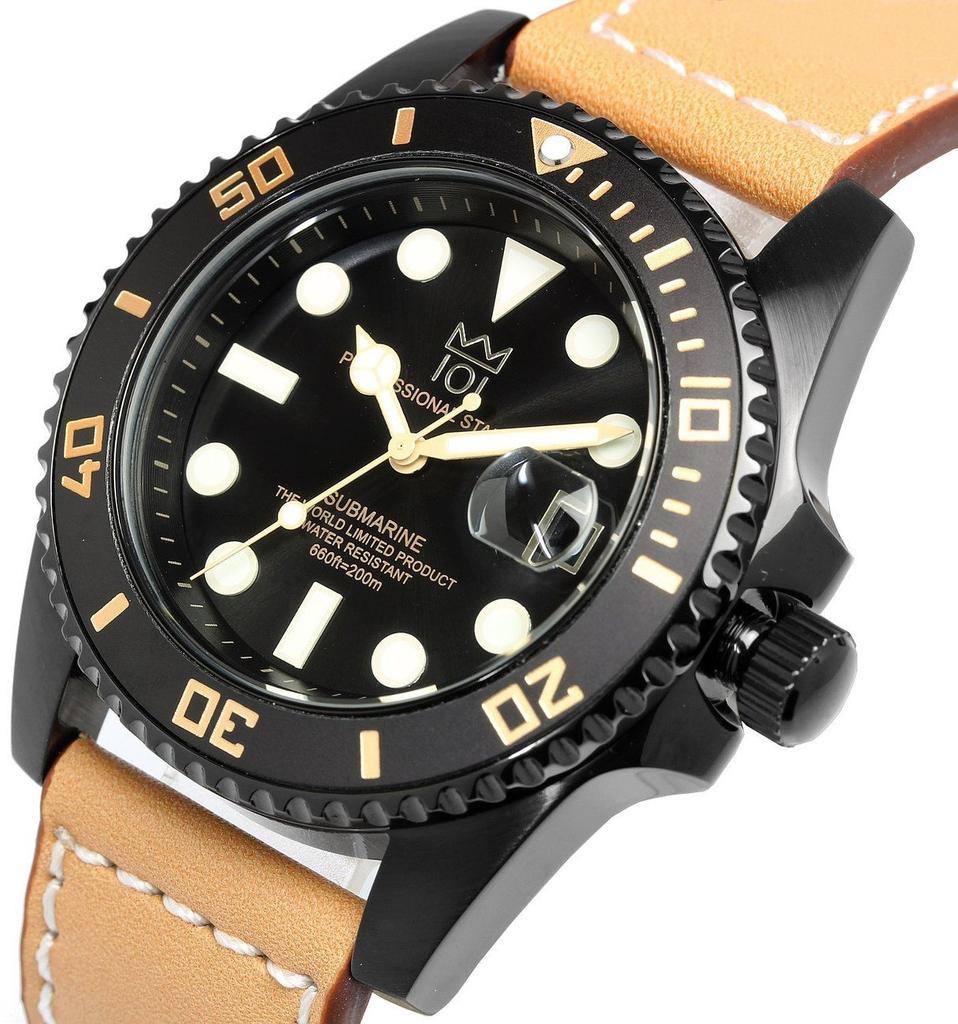 [HYAKUICHI 101] Hyakuichi Divers 20 ATM Water Resistant Watch Leather Belt Men's