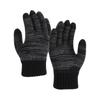 Men's And Women's Knitted Gloves With Thick Velvet Insulation Gloves, Outdoor Cycling Cold Resistant Five Finger Gloves