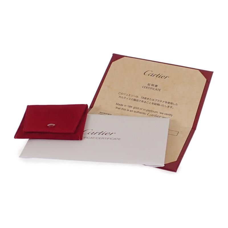 Cartier B4071047 #7(JP Size) Ring K18 White Gold/diamond Women