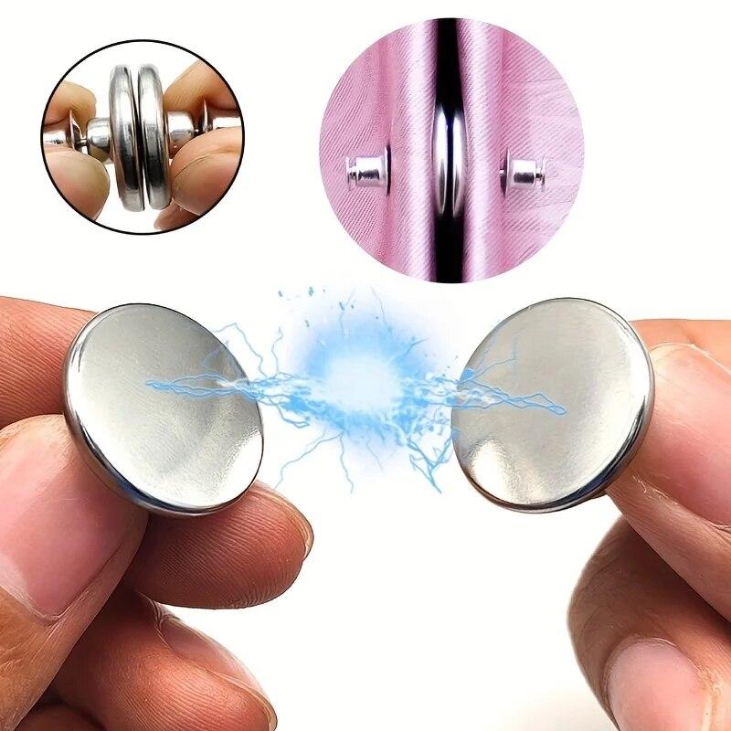 1/5/10/20 Pairs Metal Magnetic Curtain Holdabcks Button Holders Detachable Room Curtains Closure Clip Curtain Buckle