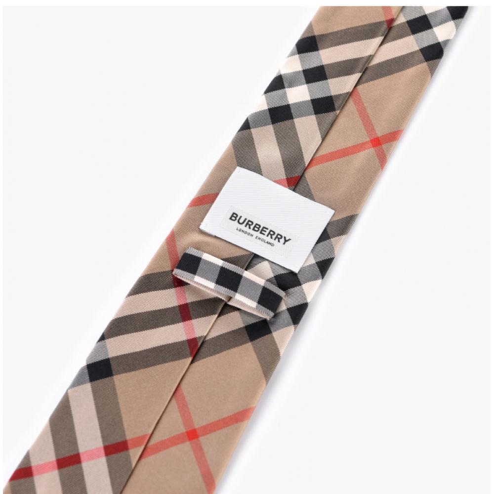 Burberry 8011693 A7026 Шелковый галстук в клетку винтаж