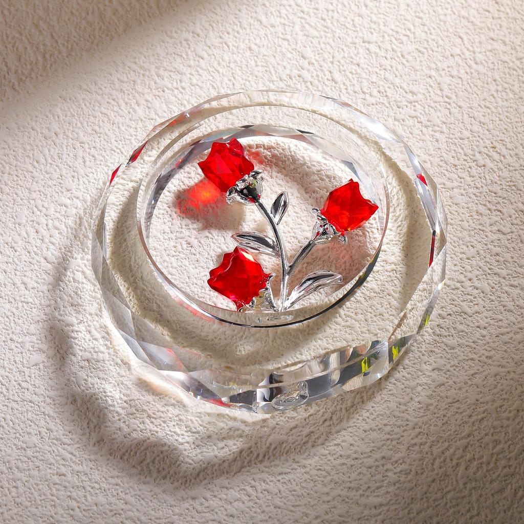 Подарок на день рождения для женщин из хрустальной розы Популярный подарок из красной розы K9, букет роз, статуэтка из роз, подарок на годовщину свадьбы, свадебный подарок, подарок на день свадьбы