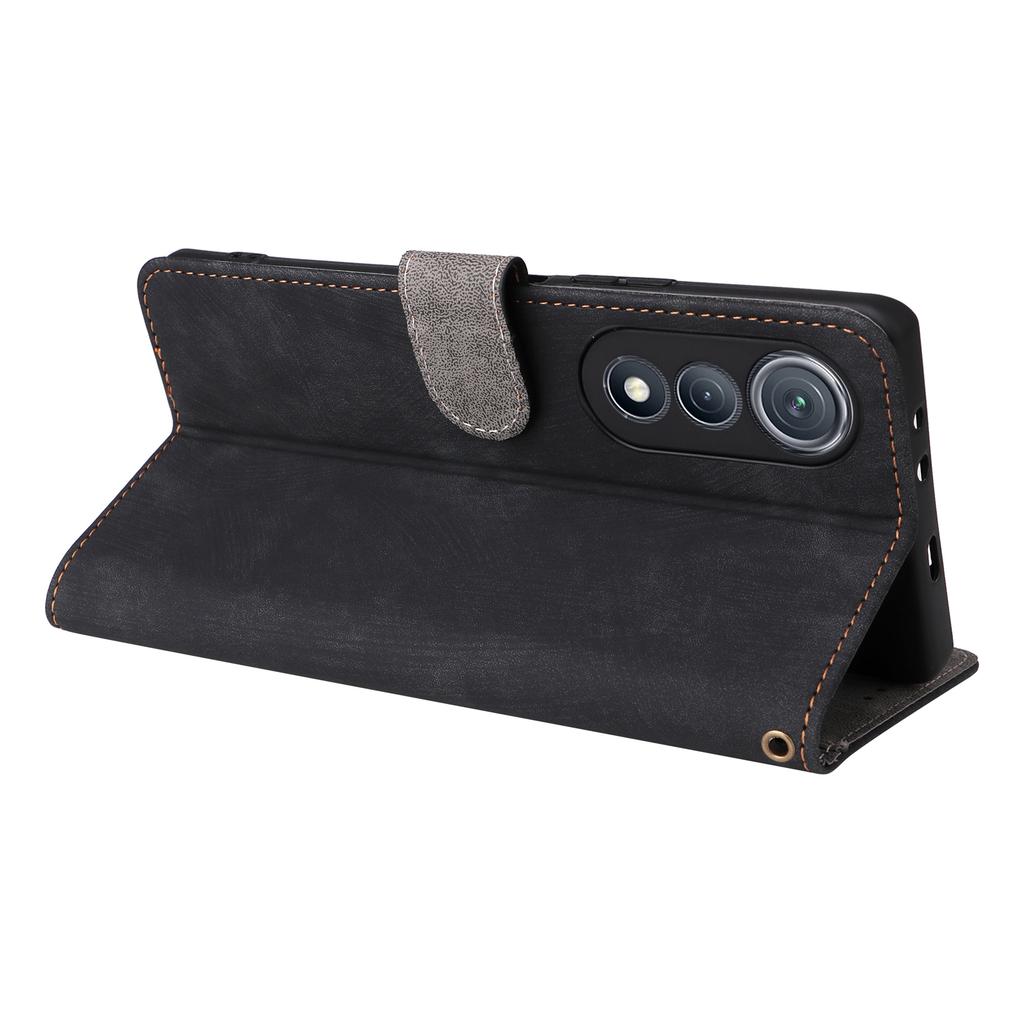 For TECNO Pova Curve 5G LJ8k Case Wallet RFID Blocking PU Leather Phone Cover Stand with Strap