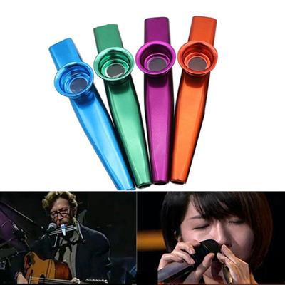 Детские музыкальные инструменты Kazoo из алюминиевого сплава для начинающих, игрушка, рождественский подарок