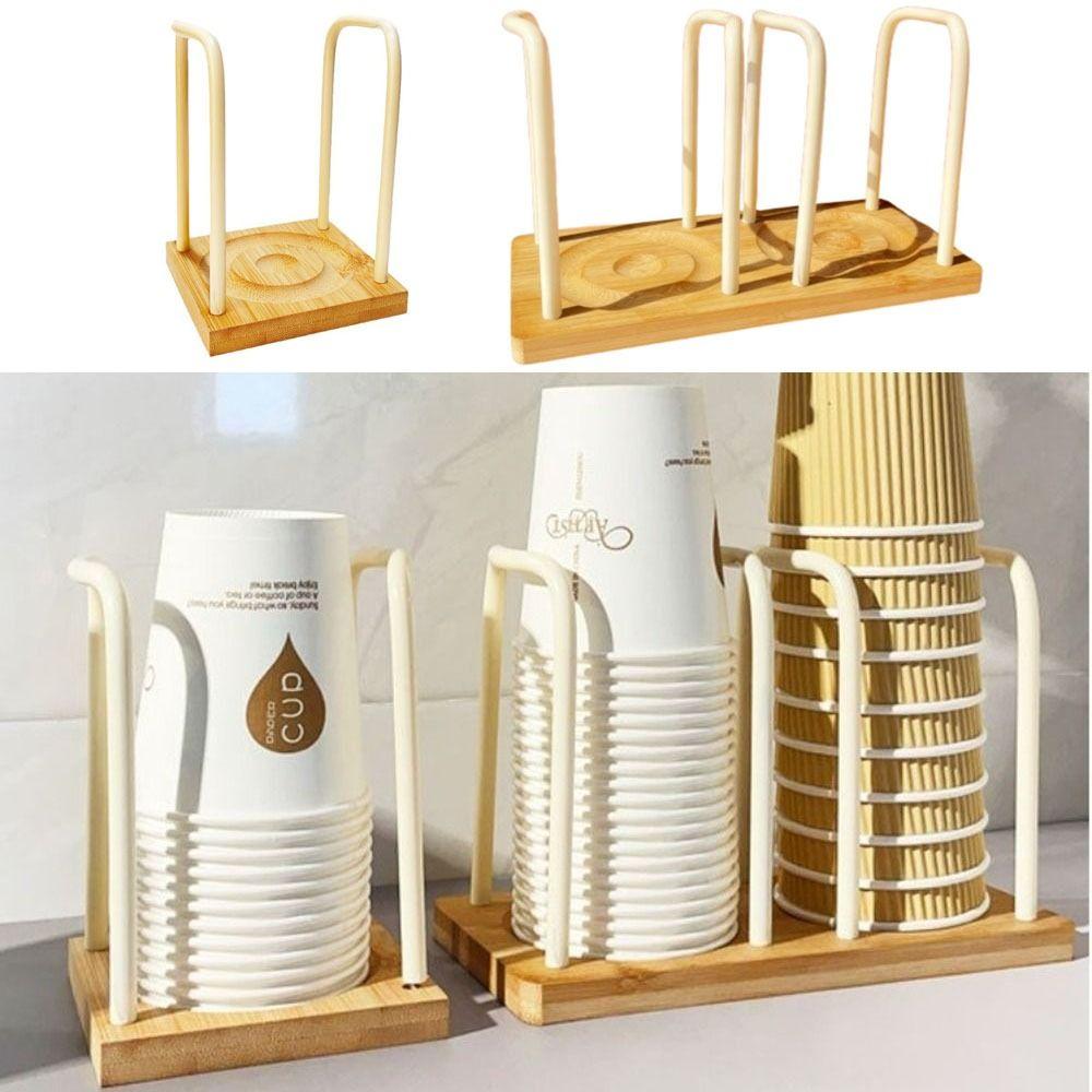 Nordic Style Disposable Cup Holder Multifunctional Paper Cups Picker Cup Storage Rack Desktop