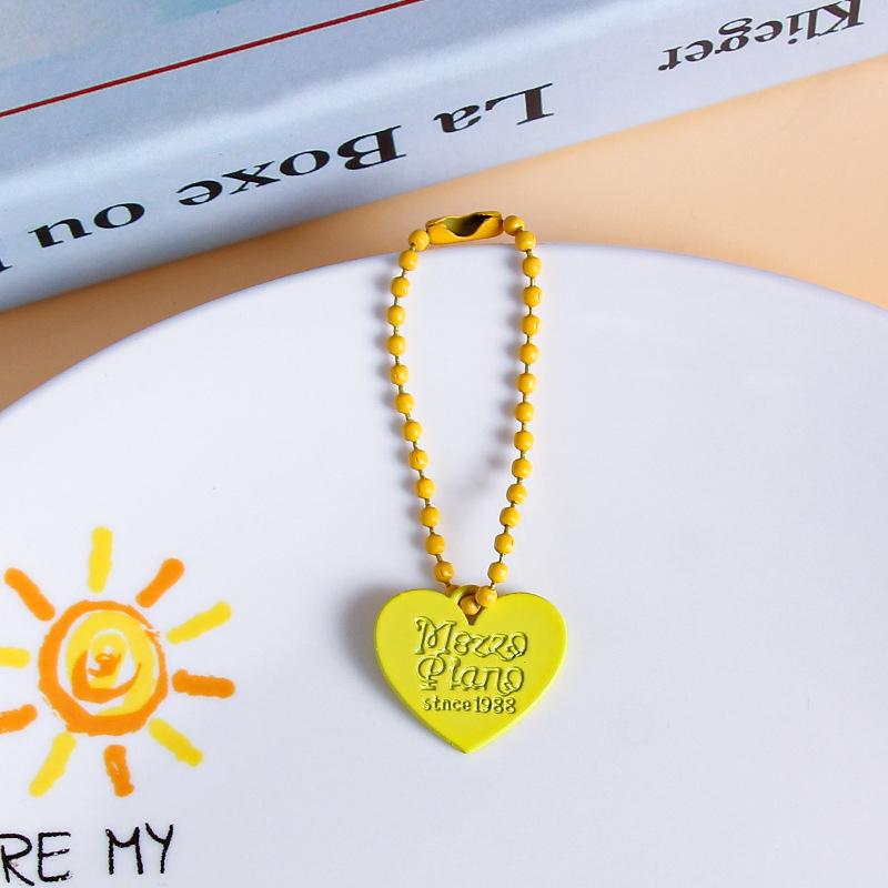 Прочный красочный брелок в форме сердца, креативный милый брелок в форме сердца, кавайный рюкзак, украшения, аксессуары, подарки