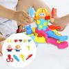 Color Dough Haircut Playset Cute Interactive Pretend Toys for Kids Boys Gift