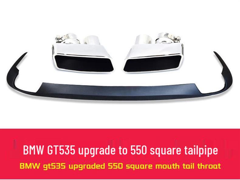 Compatible Exhaust Pipe Opening Modification for BMW 5 Series GT535/GT550 - Round/Square Tailpipe Rear Diffuser F02