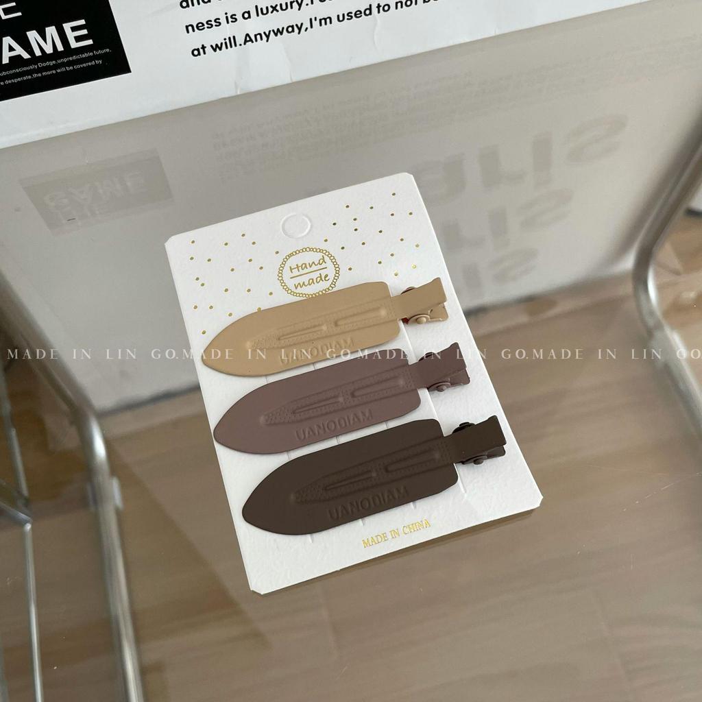 "2-Pack Y2K Fresh Juice Series Duckbill Hair Clips - Cute, Seamless, Side Bang Accessories"