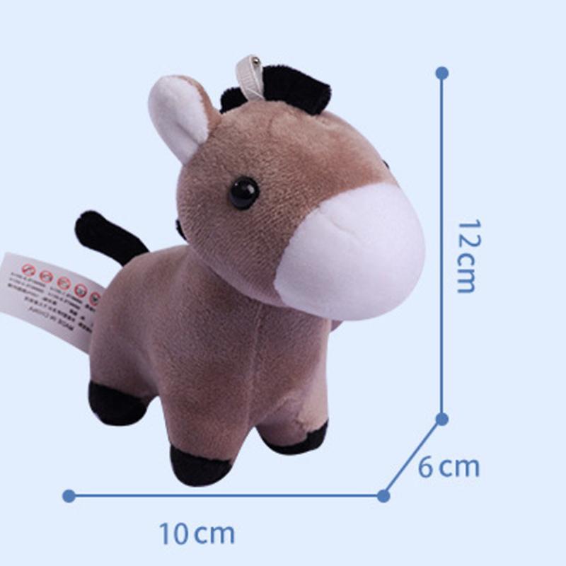 1шт мультфильм животных коричневая лошадь Альпака осел жираф Зебра мягкая мягкая кукла