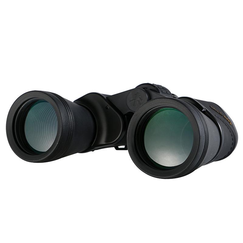 Бинокль Порро HD с высоким увеличением 20x50, военный мощный оптический телескоп, широкий угол