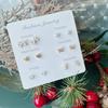 6-piece Set of Daily Sweet Petite Earrings S925