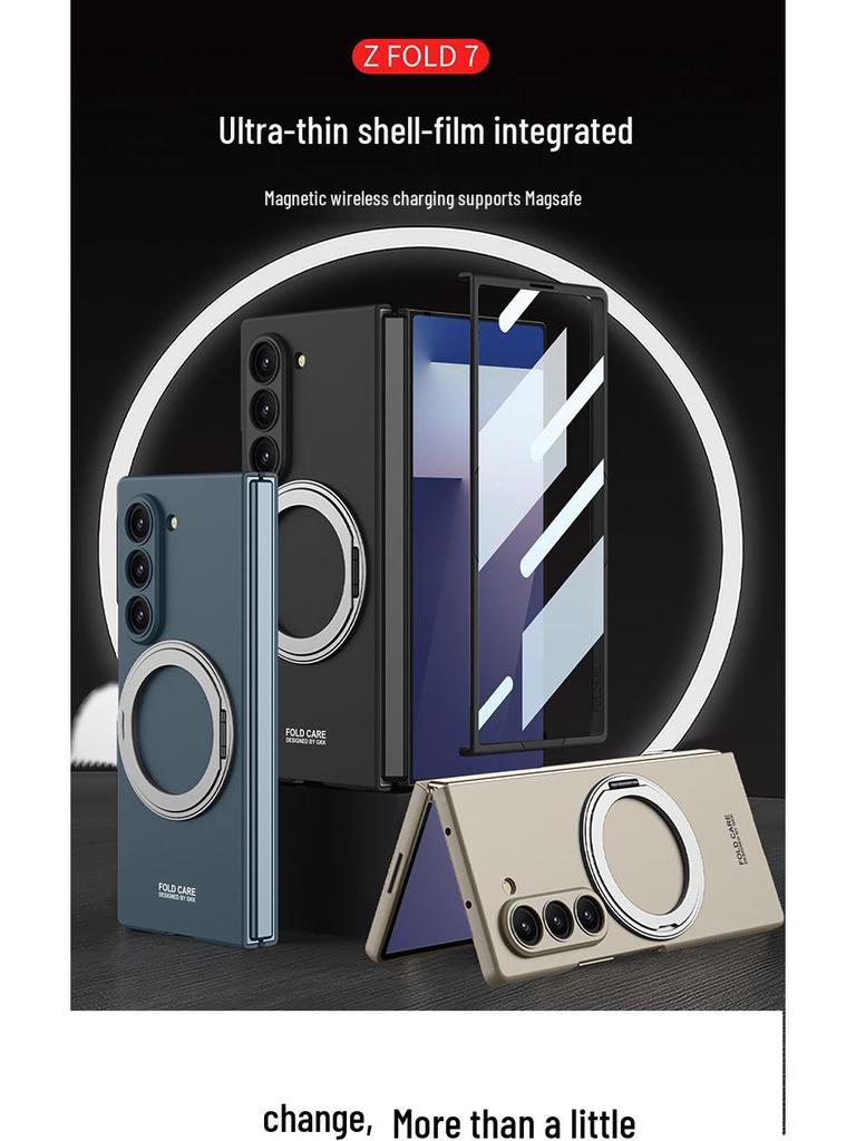 Тонкий чехол-подставка с вращением и беспроводной зарядкой для Samsung Z Fold7