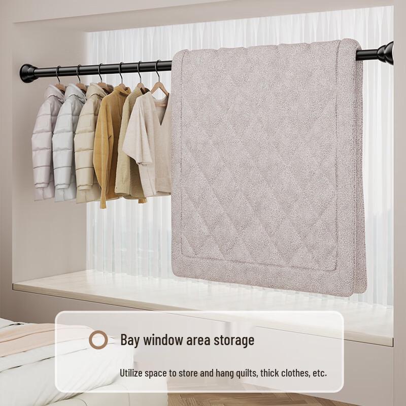 cmaos Stainless Steel Retractable Shower Curtain Rod
