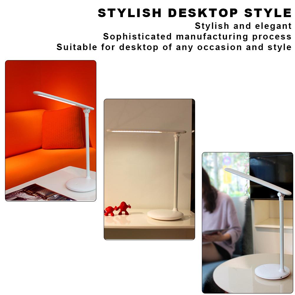Светодиодная настольная лампа для дизайна ногтей с защитой глаз, регулируемая яркость, настольная лампа для чтения и учебы