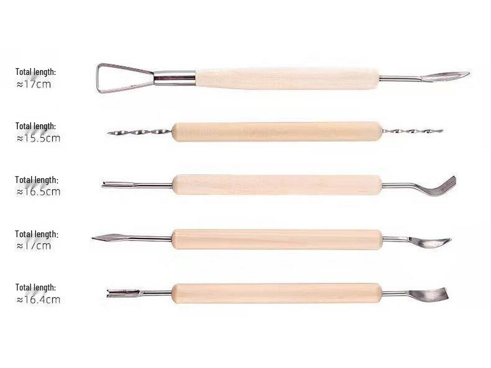 11-Piece Ceramic Clay Sculpting and Carving Tool Set for Pottery and Polymer Clay