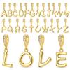 Fit Original Bangle Bracelet Diy A-Z Alphabet Charm Pendant Copper Golden Love Letter Dangle Pendant Jewelry Gift
