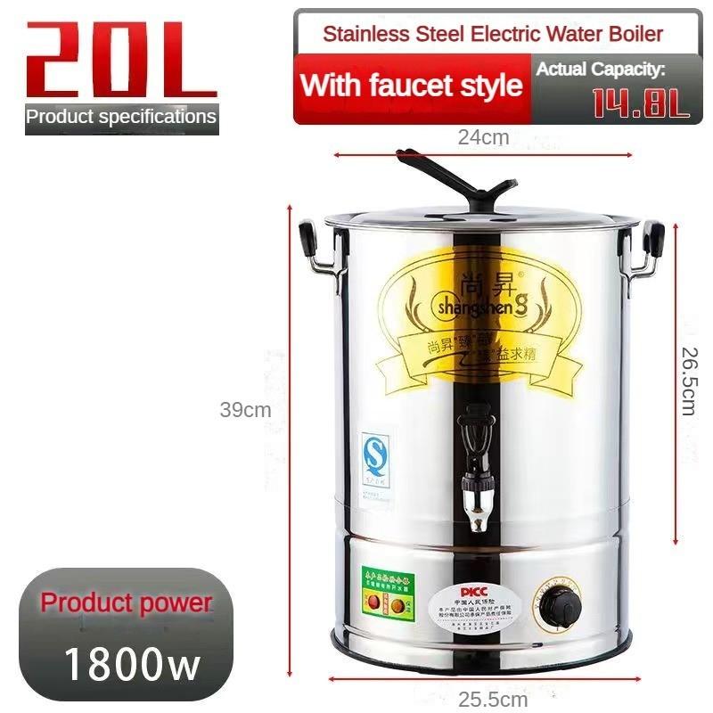 Нержавеющая Сталь Коммерческий Домашний Использование Водонагреватель Большой Емкости Нагреватель Воды Новый Мгновенный Электрический Нагрев Ведро для Воды