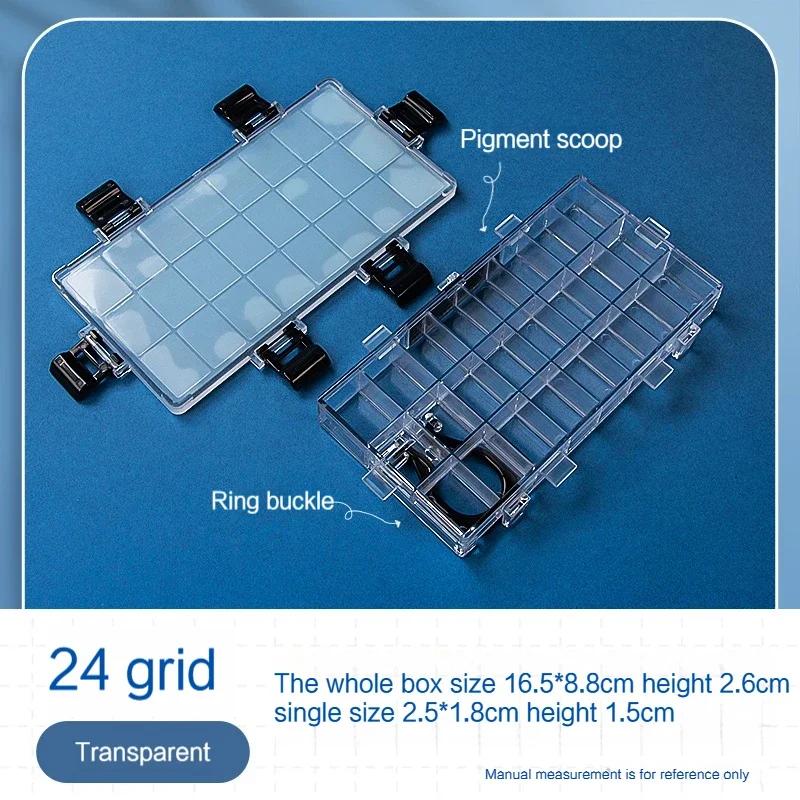54Grid Watercolor Palette Empty Painting Paint Tray Box Multi-function Moisturizing Dispenser Box for Watercolor Acrylic Paints