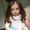 Lifelike 60cm Reborn Toddler Doll Handmade 3D High Color Painted Princess Simulation Doll Soft Touch Cotton Body Realistic Baby Doll Kid Birthday Gift