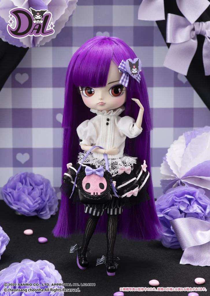 Groove DAL Kuromi x Dal Collaboration Doll x DAL Collaboration Высота 268 мм Подвижная фигурка из окрашенного АБС-пластика (Кукла Куроми) Д-171 примерно. Немасштабируемый