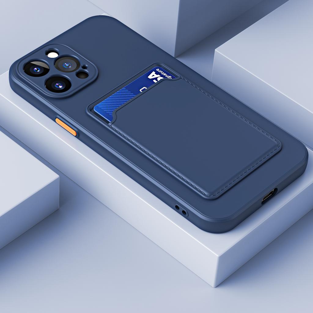 Кошелек Мягкий Силиконовый TPU Держатель для Карты Чехол Для Для Iphone 15 14 13 12 11 Pro XS Max Mini XR X XS 8 7 Plus Обычный Бампер Чехол