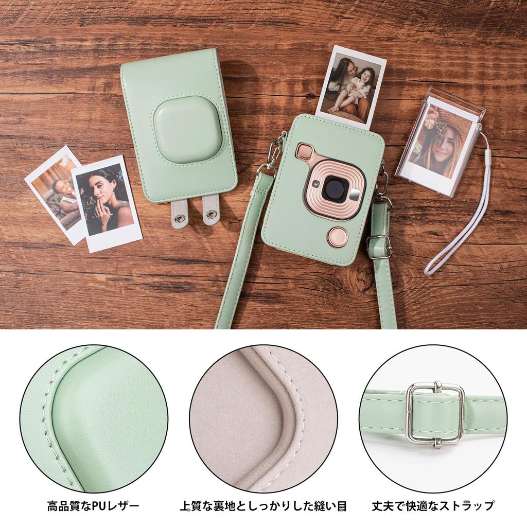 HIYQIN for Fujifilm Instax Mini LiPLAY Instax Film Protective Bag Instax Liplay Protective Case Mini LiPLAY Camera Cover with Shoulder Strap and Mini