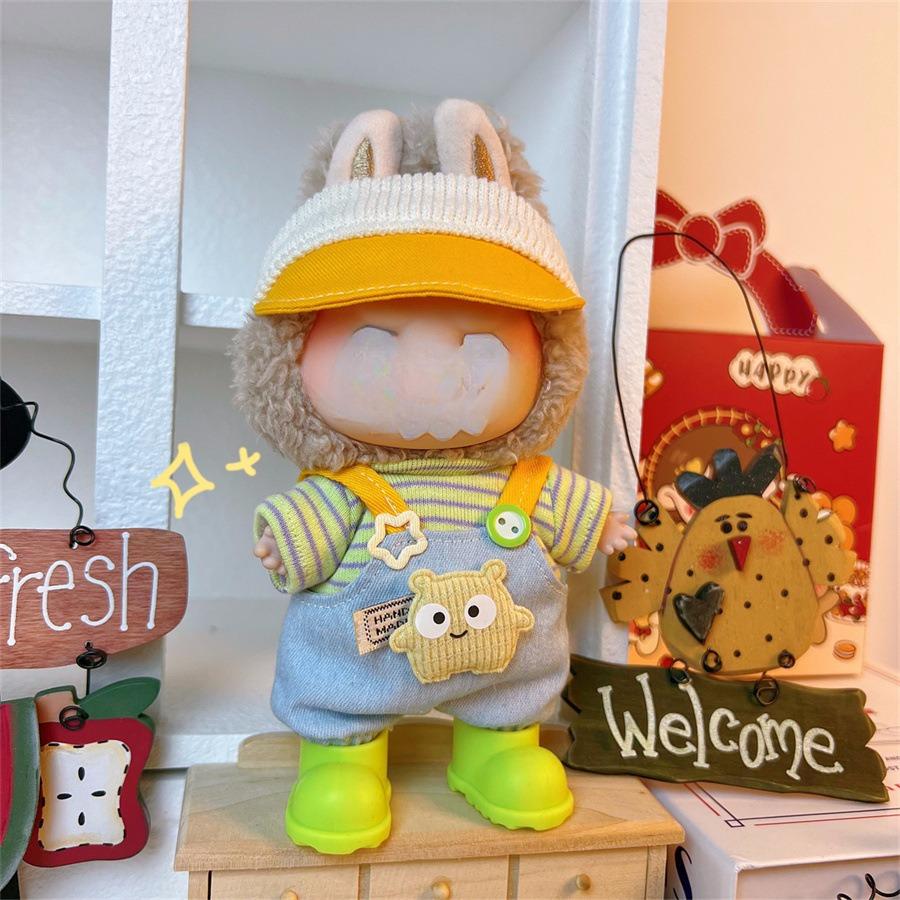 Подходит только для 17-сантиметровой тканевой куклы Лабубу, виниловых кукол, плюшевых игрушек и другой носимой одежды