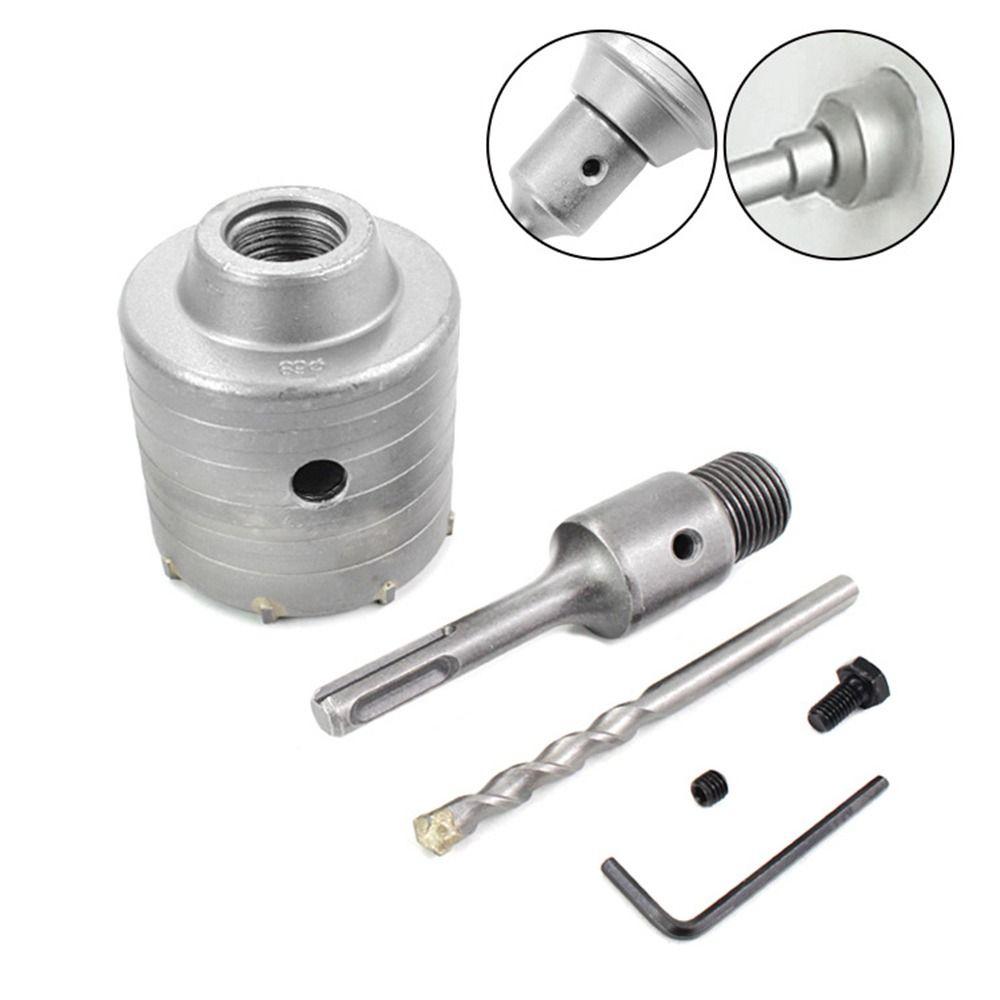 30-68mm Wall Hole Saw with Round Shaft Fast Drilling Hammer Drill Bit Set Concrete Wall Hollow Drill Bit