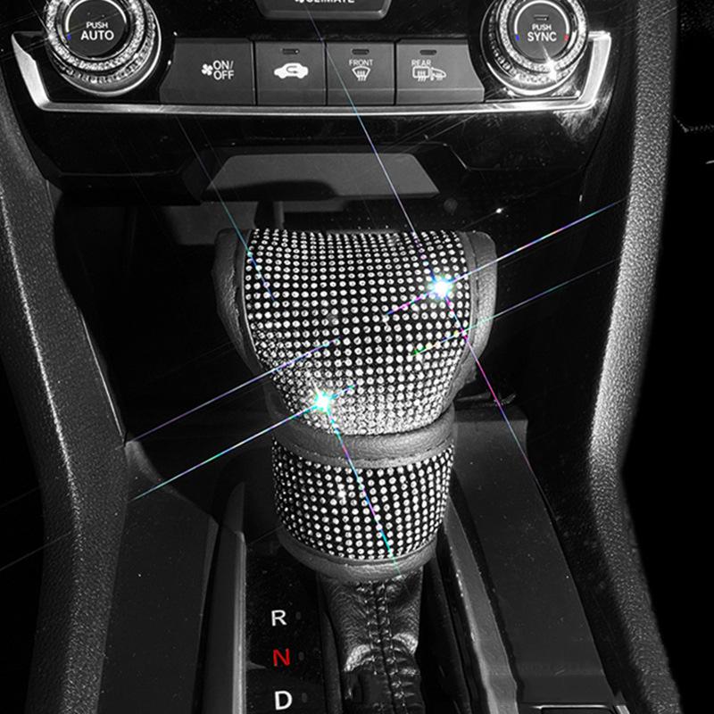 Блестящие Стразы Кристалл Автомобильный Ремень Безопасности Плечевой Накладка Чехол Ручного Тормоза Чехол Переключателя Передач Авто Аксессуары Блестящие Интерьер Для Женщин