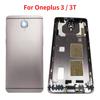 Металл для Oneplus 3 3T 1 + 3 A3000 A3003 A3010 задняя крышка аккумулятора с объективом камеры + боковая сторона