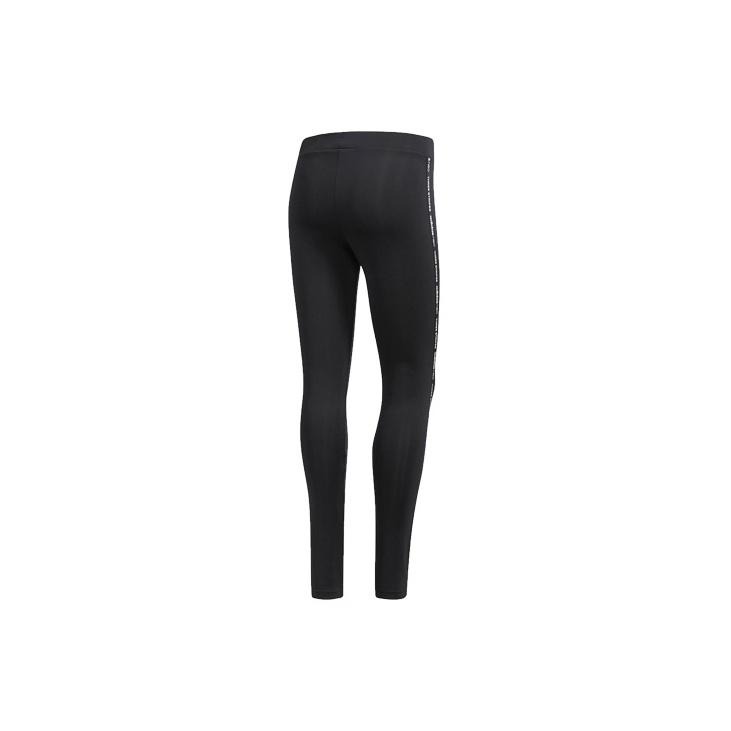 adidas Neo W Fav Logo Lgg Бег Тренировки Фитнес Длинные брюки Женские низы Черный CV9225