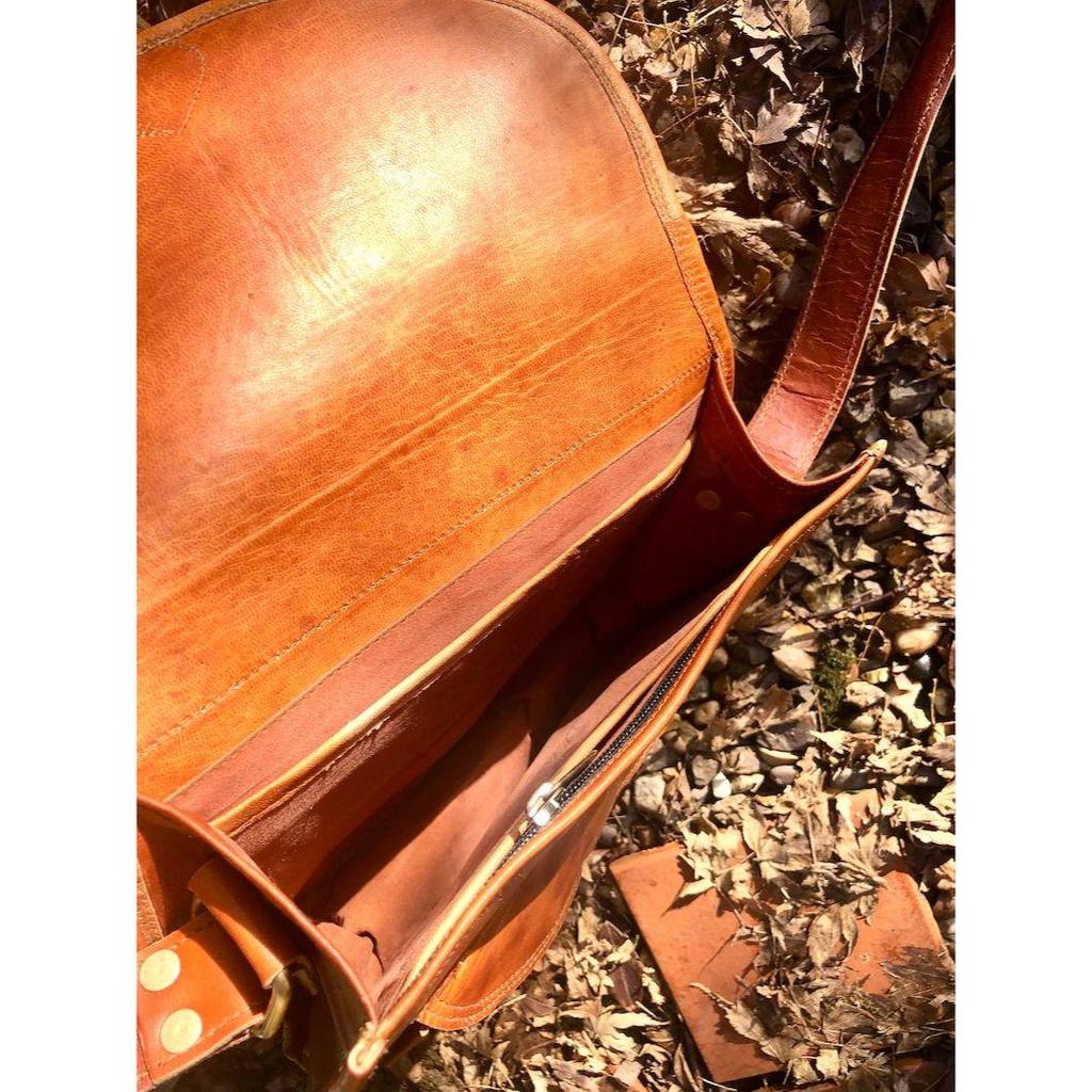 Кожаная седельная сумка среднего размера, седельная сумка в стиле ретро, ​​коричневое седло 11х9, возвращение к традиционной седельной сумке 70-х годов.. Каждому нужно седло, чтобы любить