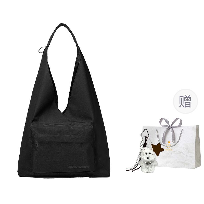 New Skechers Fabric Handbag, Shoulder Bag Medium Unisex Carbon Black L124U140-0018